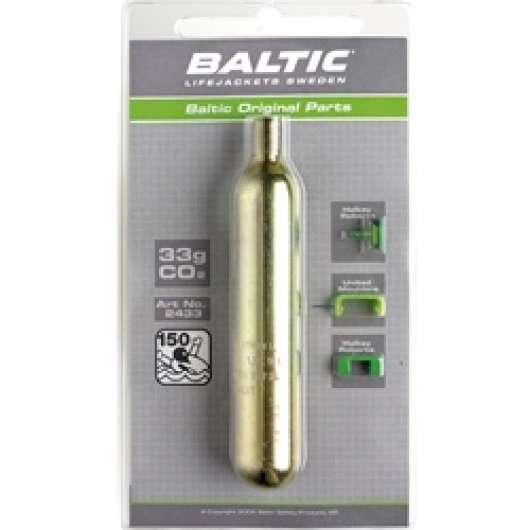 Baltic CO2-patron 33g med säkerhetsstift