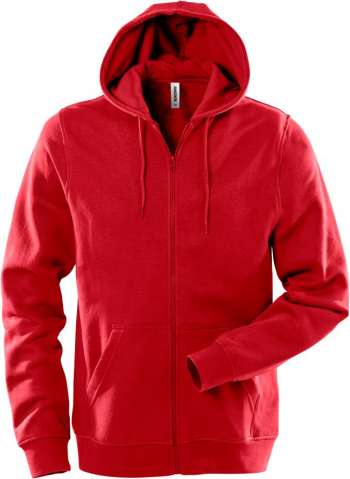 Fristads Unisex Acode sweatshirt-jacka med huva 1736 SWB, Röd