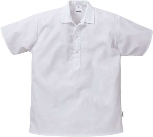 Fristads Unisex Livs kortärmad skjorta 7001 P159, Vit