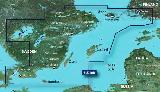 Garmin BlueChart g3 HD HXEU046R sjökort över sydöstra Sverige