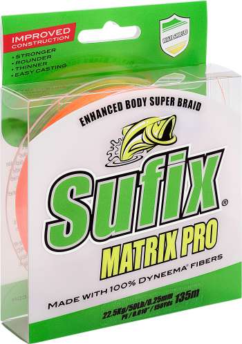 Sufix Matrix Pro 135 m orange flätlina